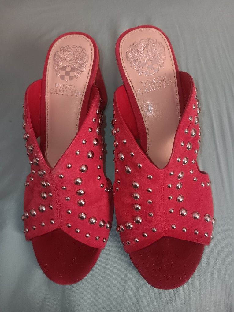 Women's Size 5.5, Vince Camuto Red Heels