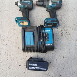 Makita Drill 18v Good Condition 