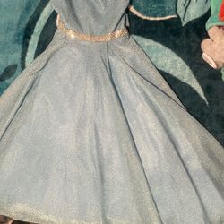Blue Shimmery Dress