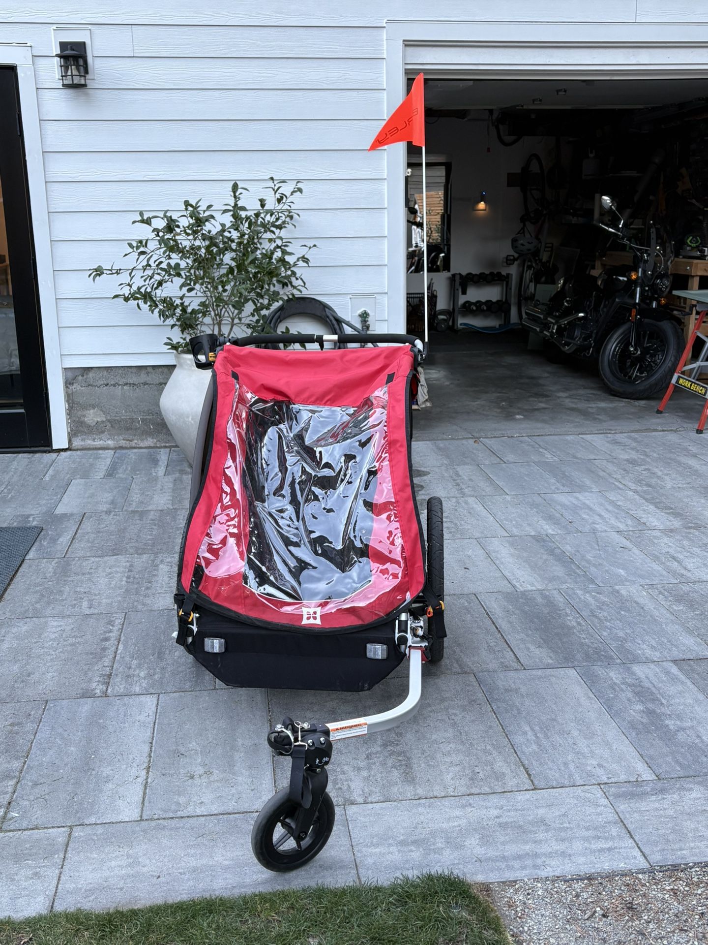 Burley 2 Seater Bike Trailer And Stroller