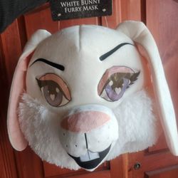 White Bunny Furry Mask Easter Bunny New Not Free