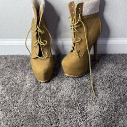 Brown High Heels Size 8 In Women 