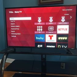 40” TCL Roku TV With Remote 