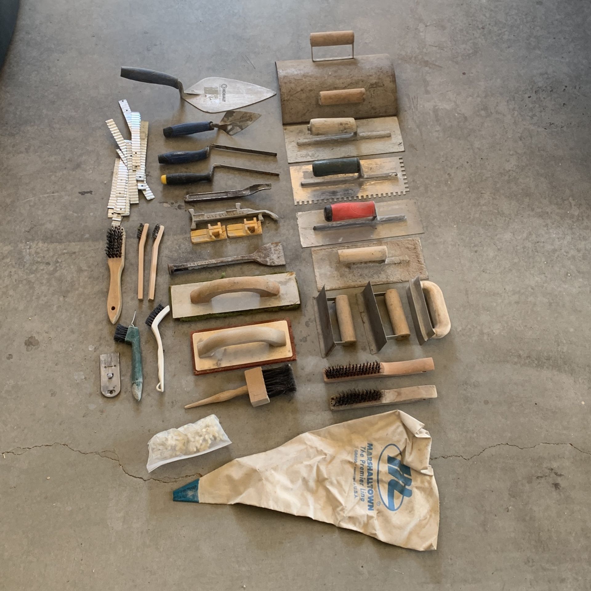 Assorted Cement Tools