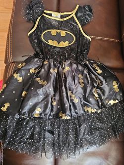 Batgirg Costume Dress For Girls