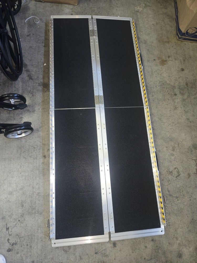 6 FT Portable Wheelchair Ramp, Non-Slip Aluminum Material Handling Ramps for Wheelchairs for Home Steps, Handicap