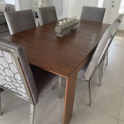 Dining table and chairs