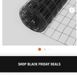 New roll only $65 retail $83  3 ft. x 50 ft. Galvanized Steel Black PVC Coated Welded Wire