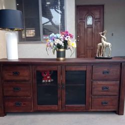 Sideboard/Buffet/Media Console - Progressive Furniture - Dark Walnut 