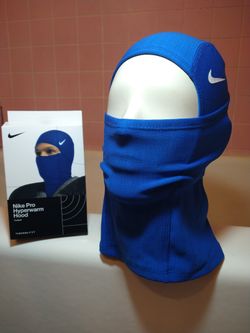 2026 Nike Pro Hyperwarm Hood Therma Fit Unisex • BLUE • Ski Mask Balaclava 