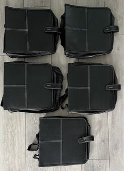 Memorex CD DVD Media Wallet Case Binder Holder Black Faux Leather - Holds 256