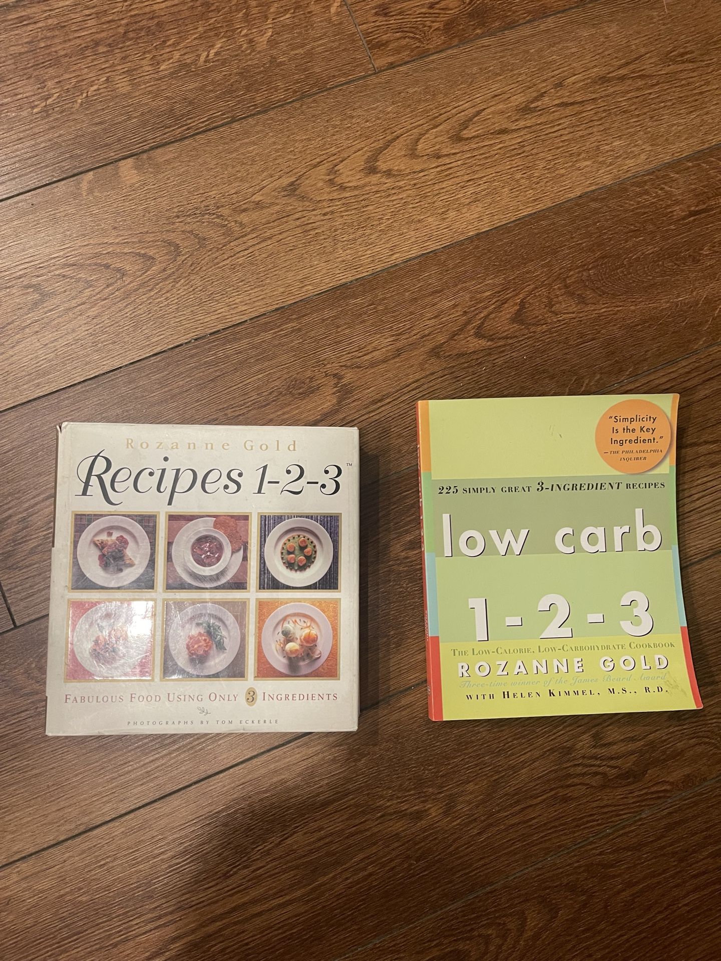 Low Carb 1-2-3 Cookbook AND Recipes 1-2-3 both USED
