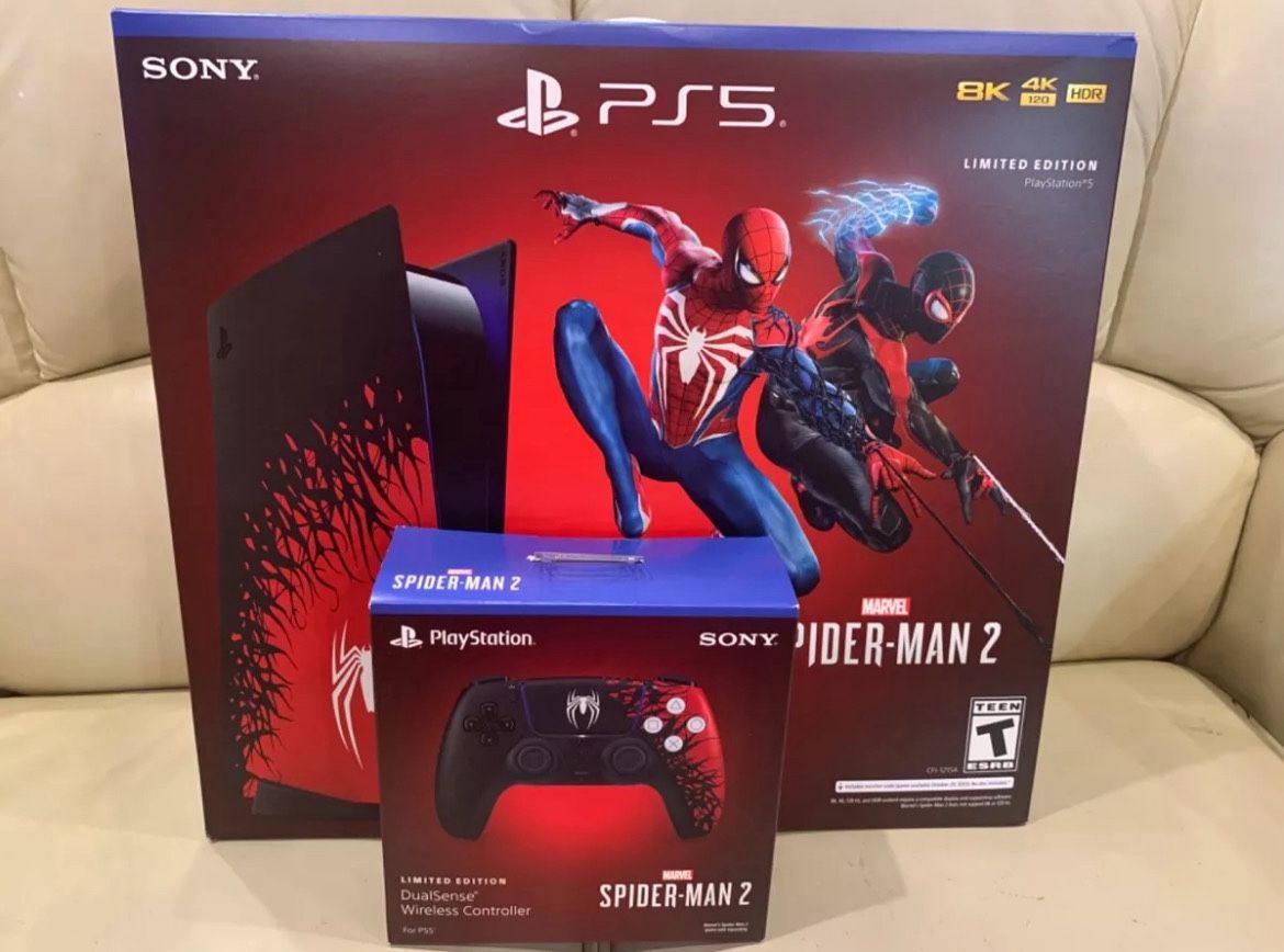 Brand New Disc Marvel's Spider-Man 2 Bundle + Extra Controller