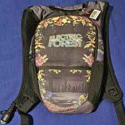 2 New Gen Z Rave Runner Hydration Backpack Electric Forest 2023 Design, Music Festival, Hiking, Camping