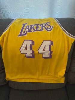 Signed Austin reaves on a Jerry west jersey