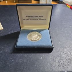 1974 Bicentennial Medal Commemorating The First Continental Congress