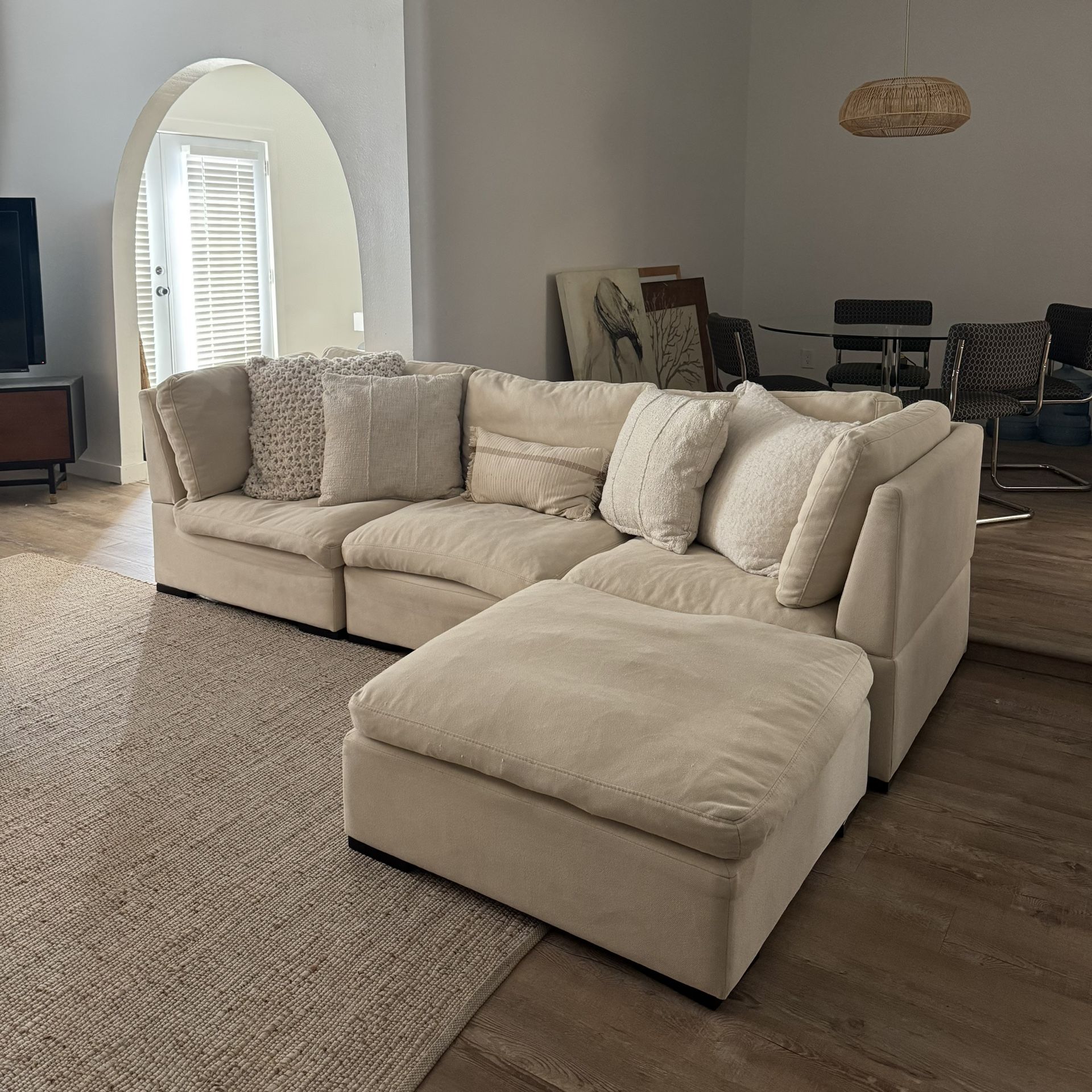 Cream Couch ( Delivery Available )