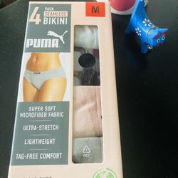 4 PACK PUMA SEAMLESS BIKINI 