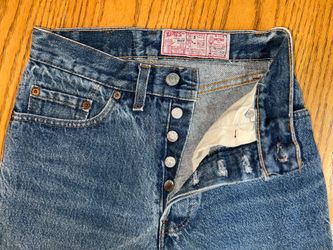 Women's Vintage Levi Denim Jeans with button fly