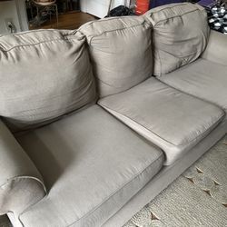 7ft Long Tan Couch.