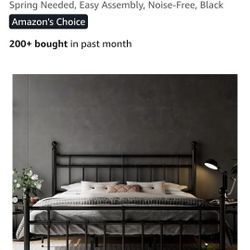 King Bed Frame & Mattress