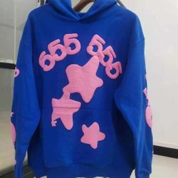 pink And Blue Spider Hoodie 
