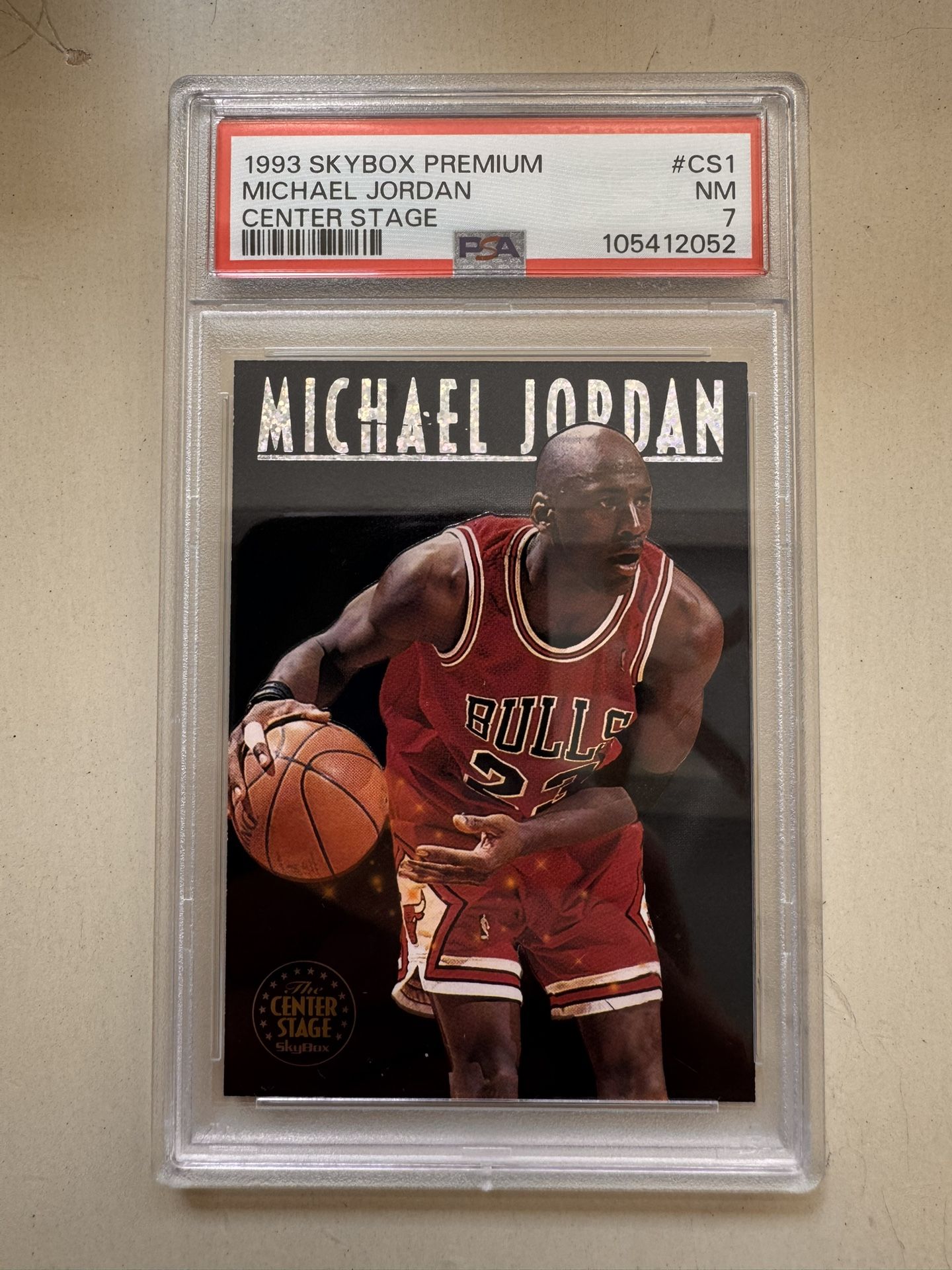 1993 Skybox Premium Michael Jordan Center Stage #CS1 PSA 7 Chicago Bulls