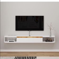 White Wall Mount Shelf
