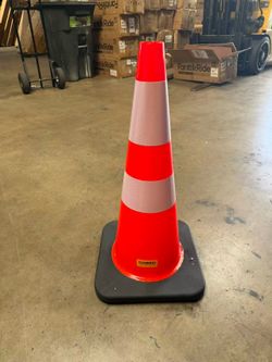 28 Inch Traffic Cones with Black Base $5 Each