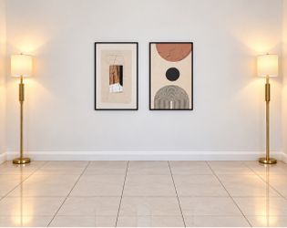 Abstract Wall Art Set of 2 Framed Prints