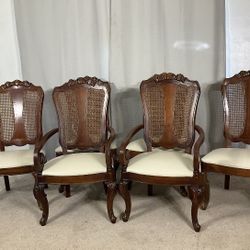 Gorgeous Cane Back Dining Chairs VTG