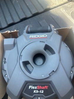Ridgid FlexShaft K9-12 Wall-to-Wall Drain Cleaning Machine 74978, Gray