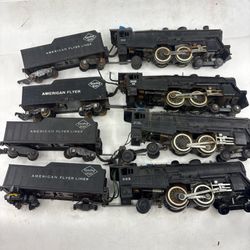 Lot 4 American Flyer S Gauge Locomotive tenders 302 300AC 21100 303 Repair As Is