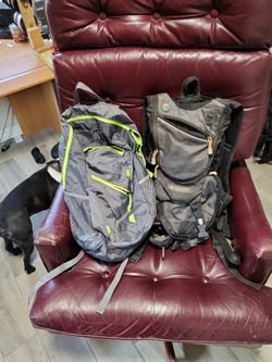 One water pack and 1 backpack