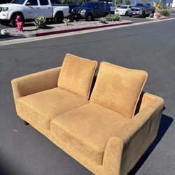 New Velvet Fabric 55” Loveseat Sofa