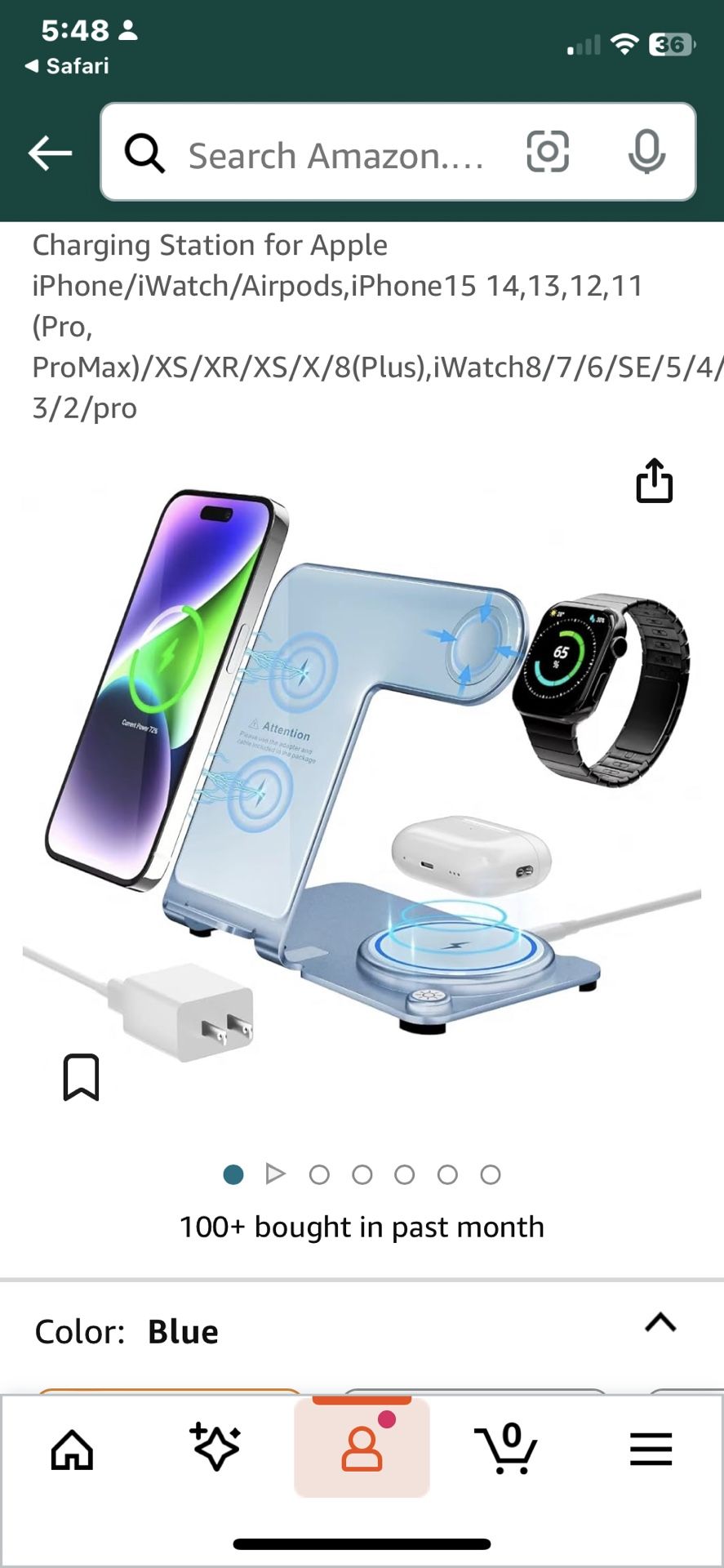 3 In 1 Wireless Iphone Charging Station