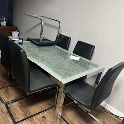 Glass Dining Table 