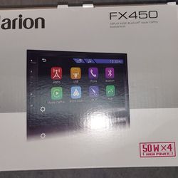 Clarion Double DIN Android Head Unit with Apple Carplay, Completely New in box