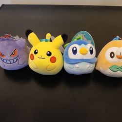 Pokemon Squashmallows 3.5 Inch With Clip