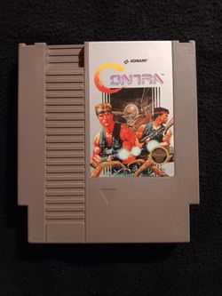 Vintage Contra Nintendo video game