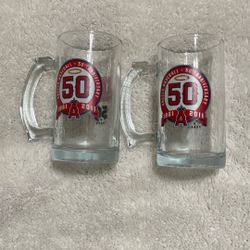 The Anaheim Angels 50th Anniversary glass beer mug 