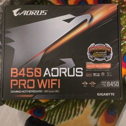 Aorus B450 Pro Wifi Motherboard With A Ryzen 7 1700 CPU Already Installed / Corsair 650m Power Supply 