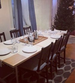 Dinning Table set (black chairs and table)