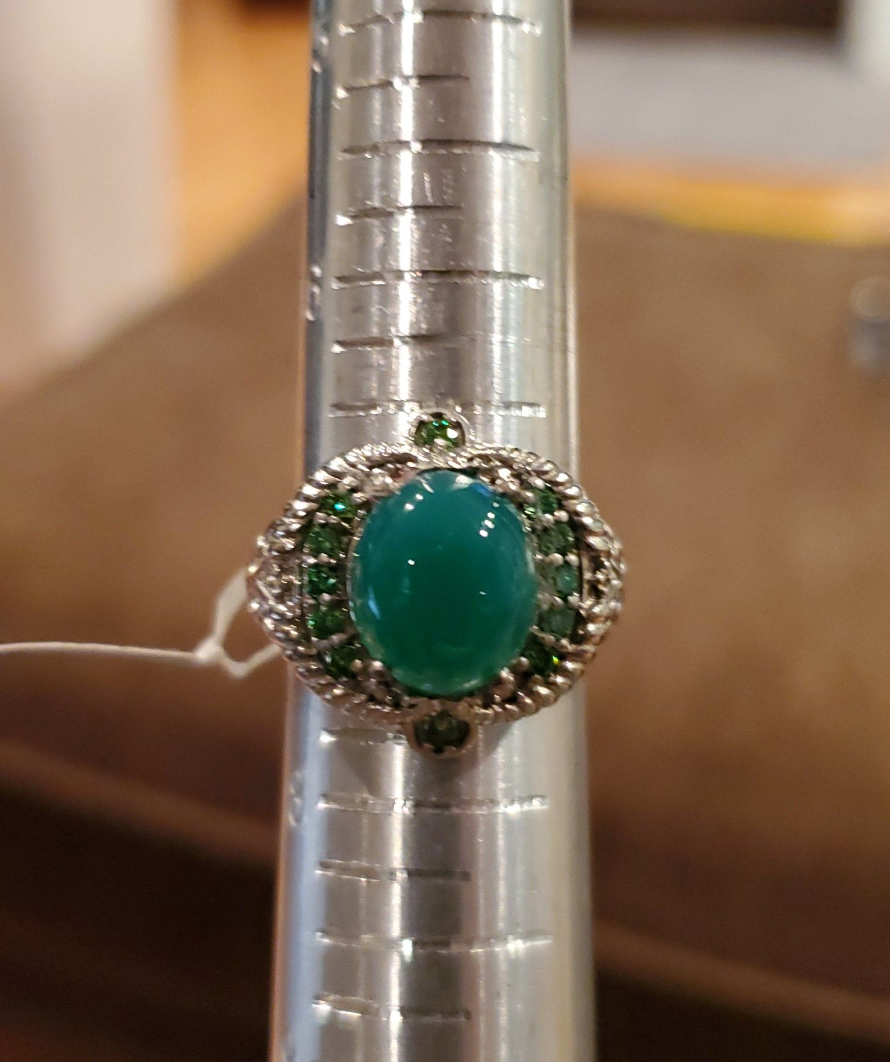 Beautiful Genuine Chrysoprase with Emerald Accents