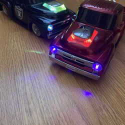 Brand New Customized Raiders,Niners & Warriors Bluetooth Speaker Truck’s with built on Led Light’s $60 each