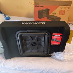12"Kicker L7 Down Firing Subwoofer Built In Amp.Brand New