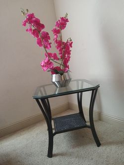 Glass End Table