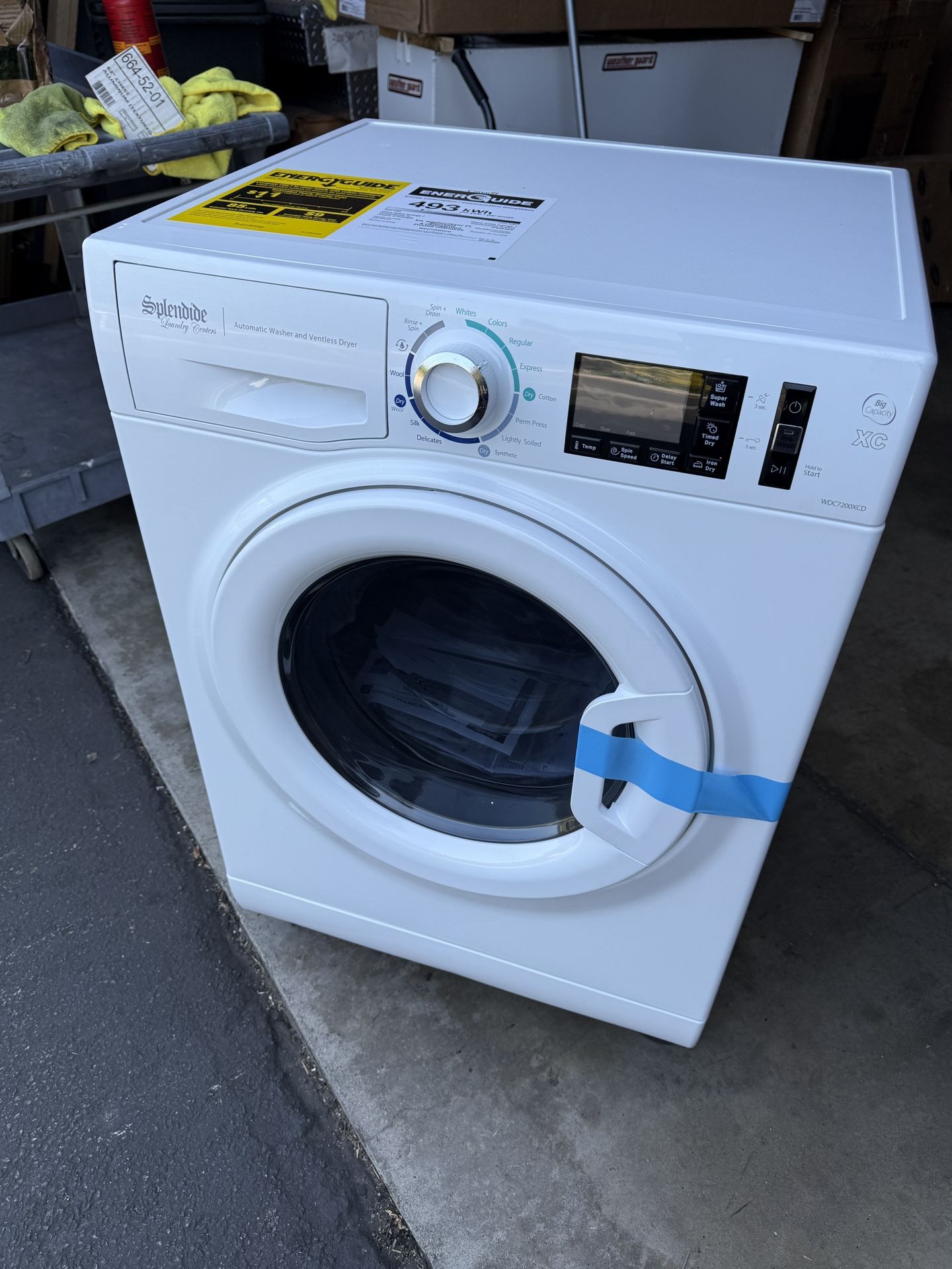 Splendide WDC7200XCD Washer & Ventless Dryer White, 24" 120V