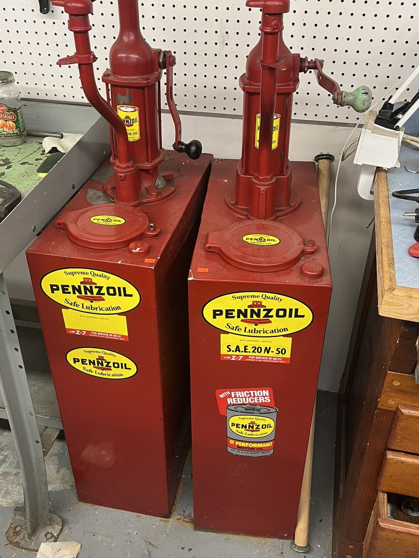 Antique Pennzoil, Highboy Oil Dispensers