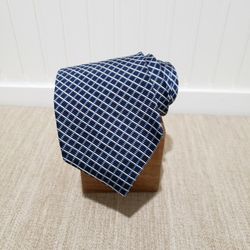 NWOT! RALPH LAUREN Men's Handmade Silk/Cotton Neck Tie (58"x3.5") Blue Plaid